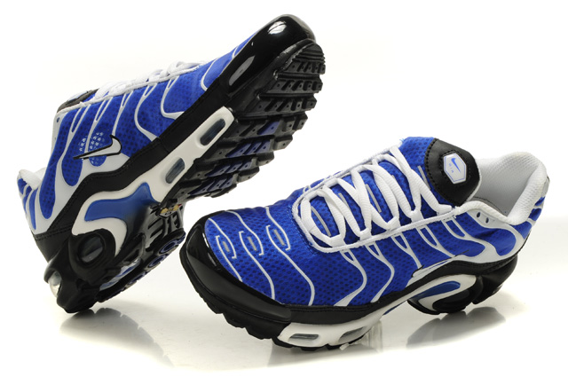 nike air max tns 2012 bleu blanc noir